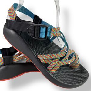 Chaco ZX2 Yampa Fiesta Rainbow Dual Strap Classic Sandals Toe Loop Ankle Strap 8